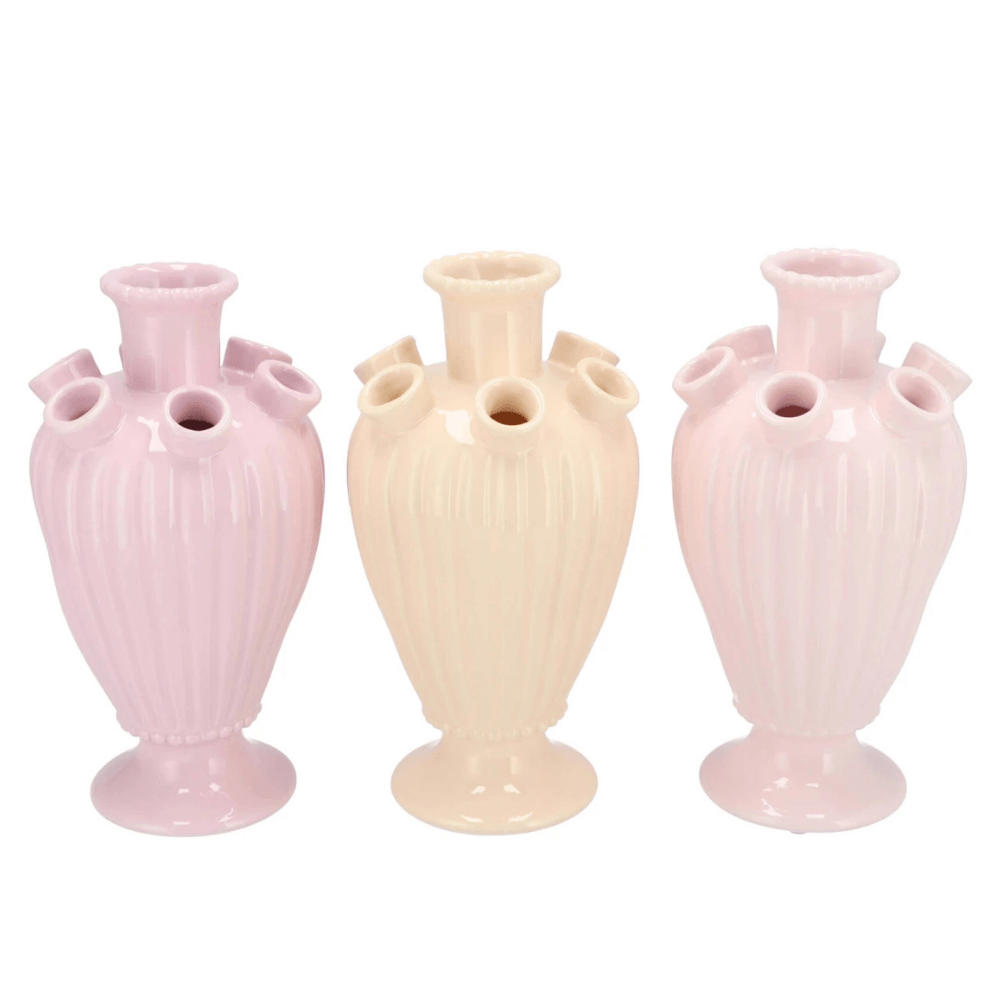 Tulpenvaasje in licht lila - 24cn hoog