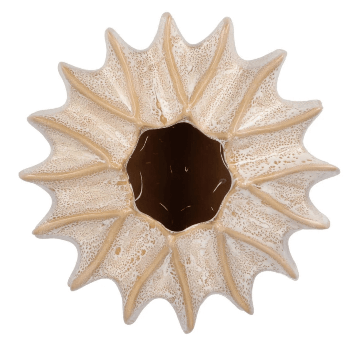 Keramieken vaas – zandkleurig - 37cm Hoog