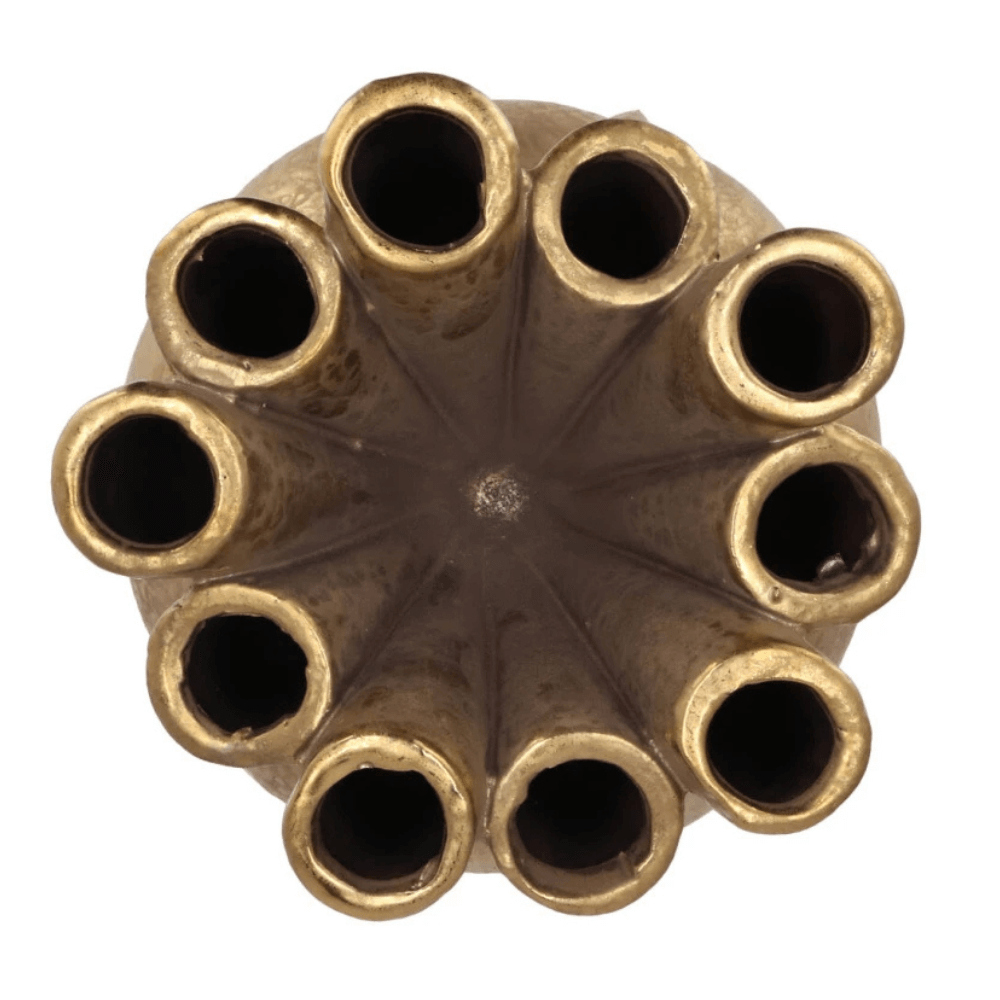 Goldene Röhre Vase - Keramiken