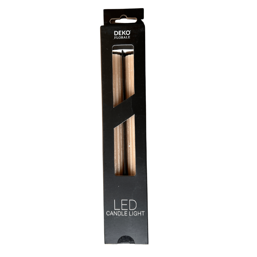 LED Dinerkaarsen incl afstandsbediening – Set van 2 – Koffie – excl. batterijen