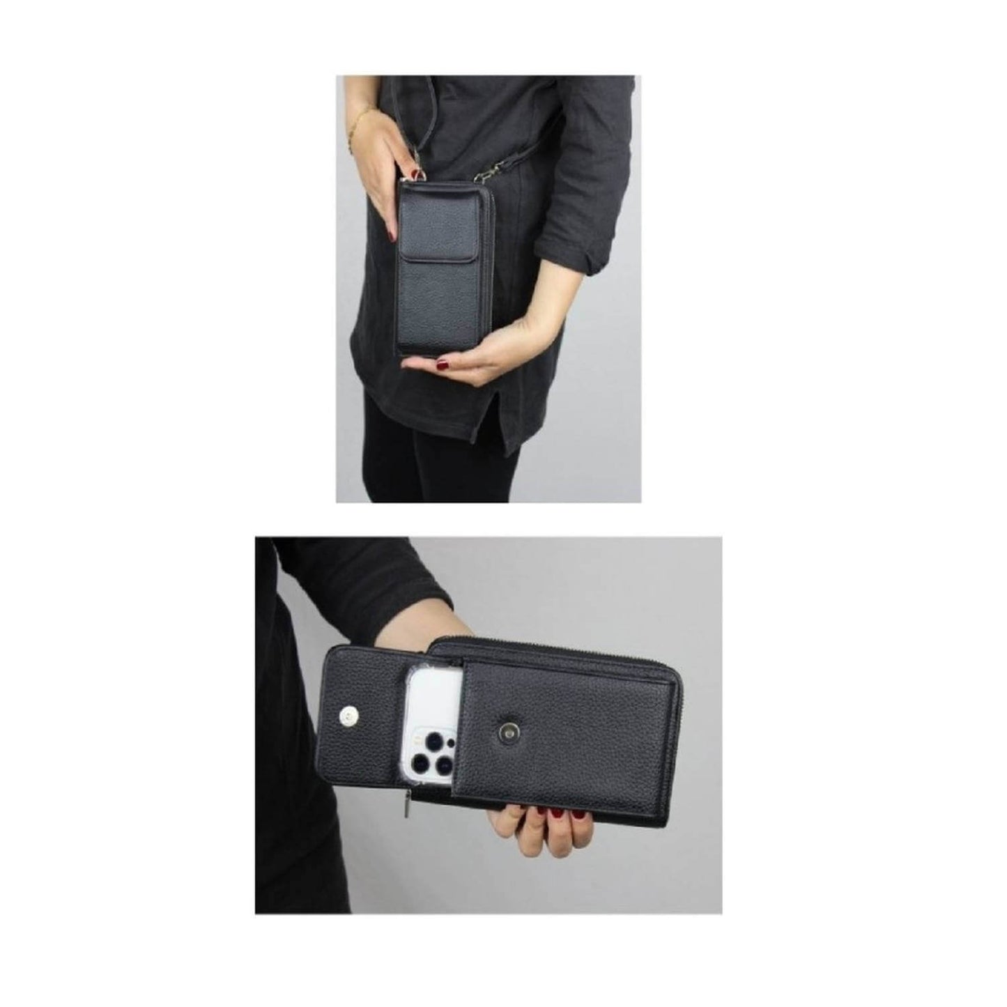 Portomonnee tasje beschermd met RFID-technologie groen