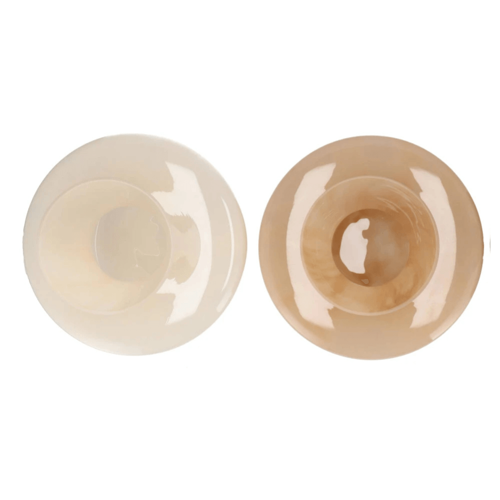 Glazen Vaas – 25 cm Hoog – Crème en Zand - Favoriet!!!