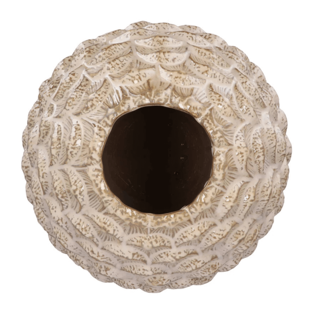 Dennenappel Vaas – Keramiek - 24cm Hoog
