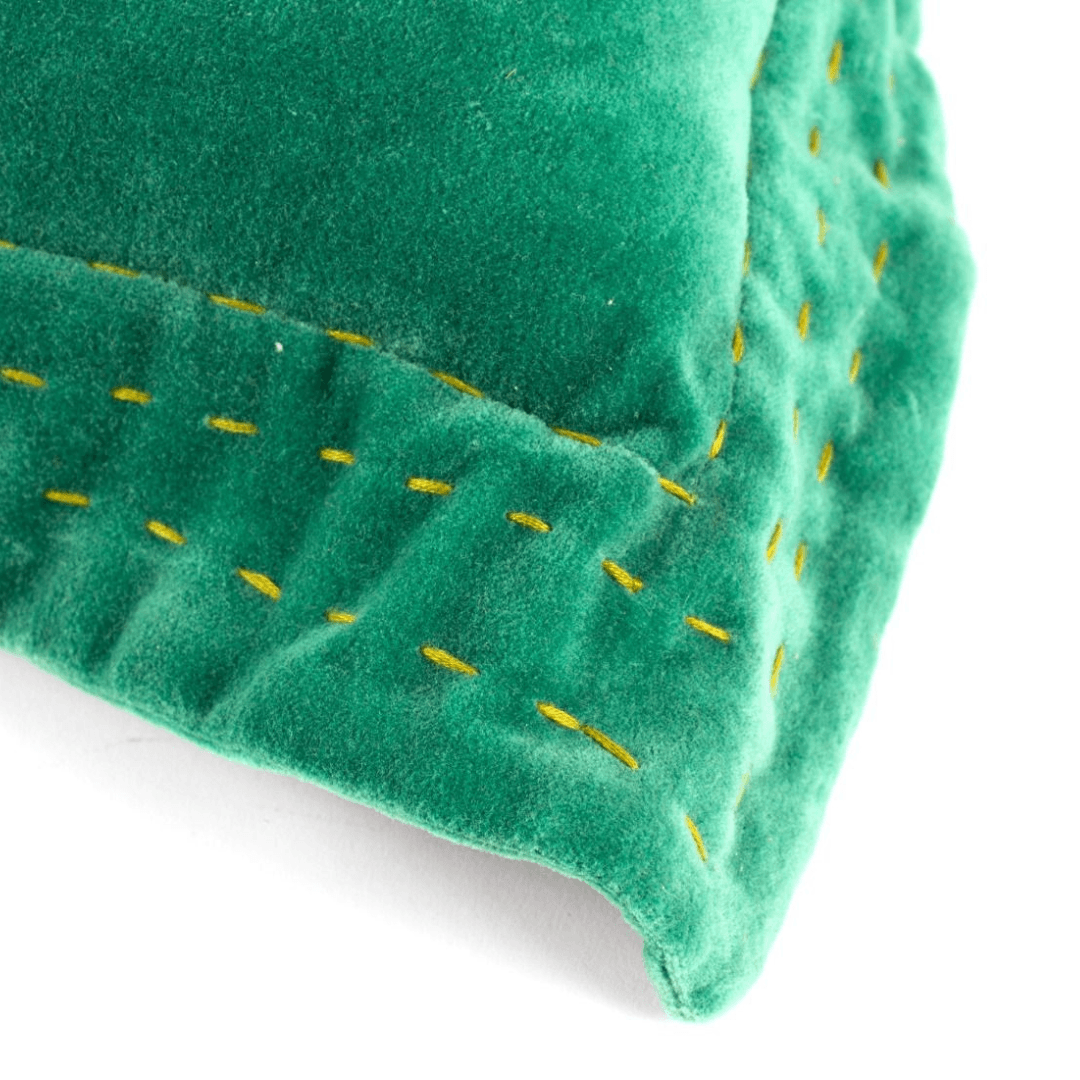 Velvet Kussen 50x50 cm Groen - inc. Vulling