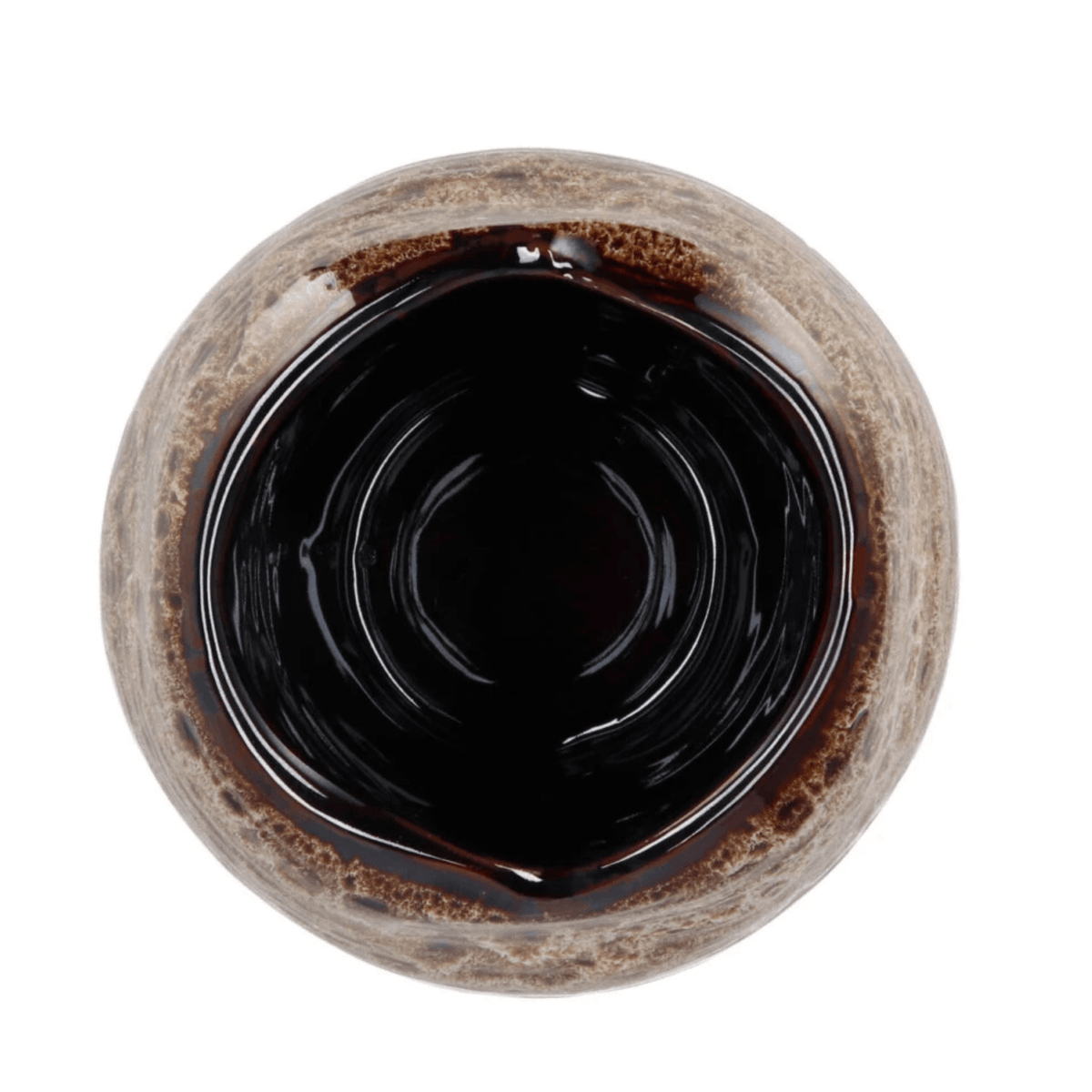 Cat Eye vaas bruin - 30 cm hoog