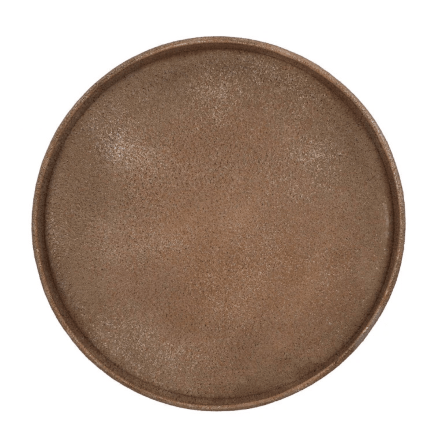 Rundes goldfarbenes Tablett – Ø37 cm - Metall
