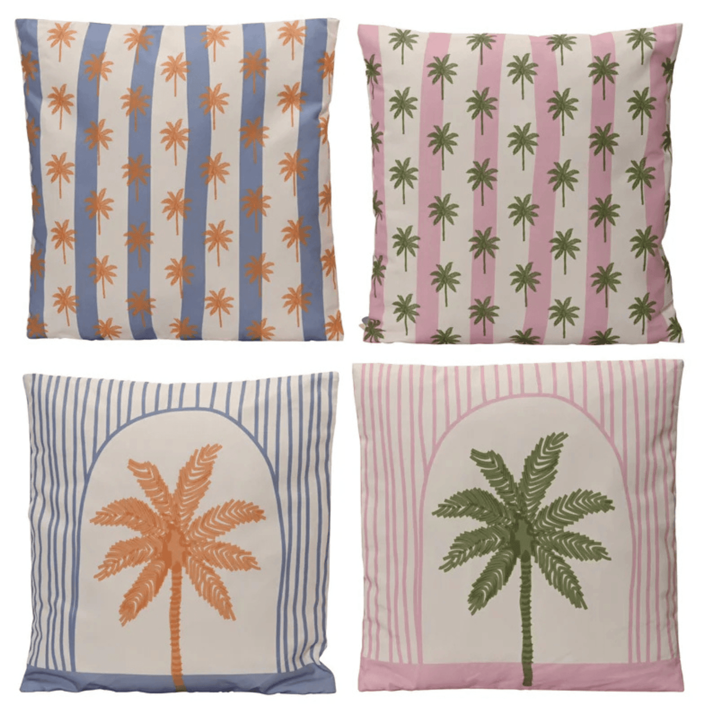 Outdoor-Kissen Palme rosa – 45x45 cm