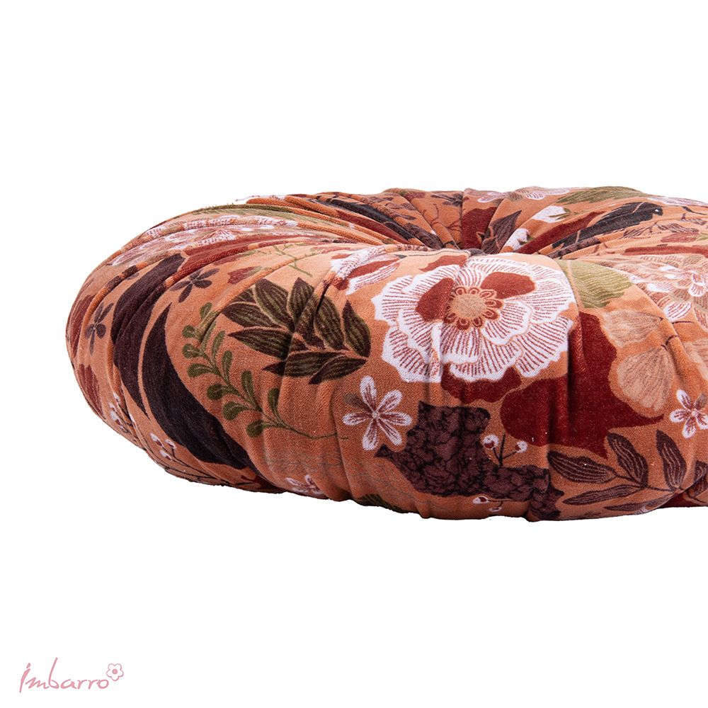 Sierkussen Maye Caramel – Velvet – Rond