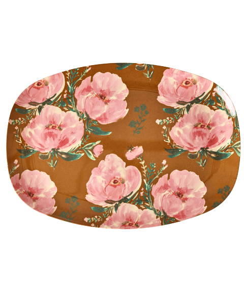 Melaminbecher medium – Flower Press Print – Rice