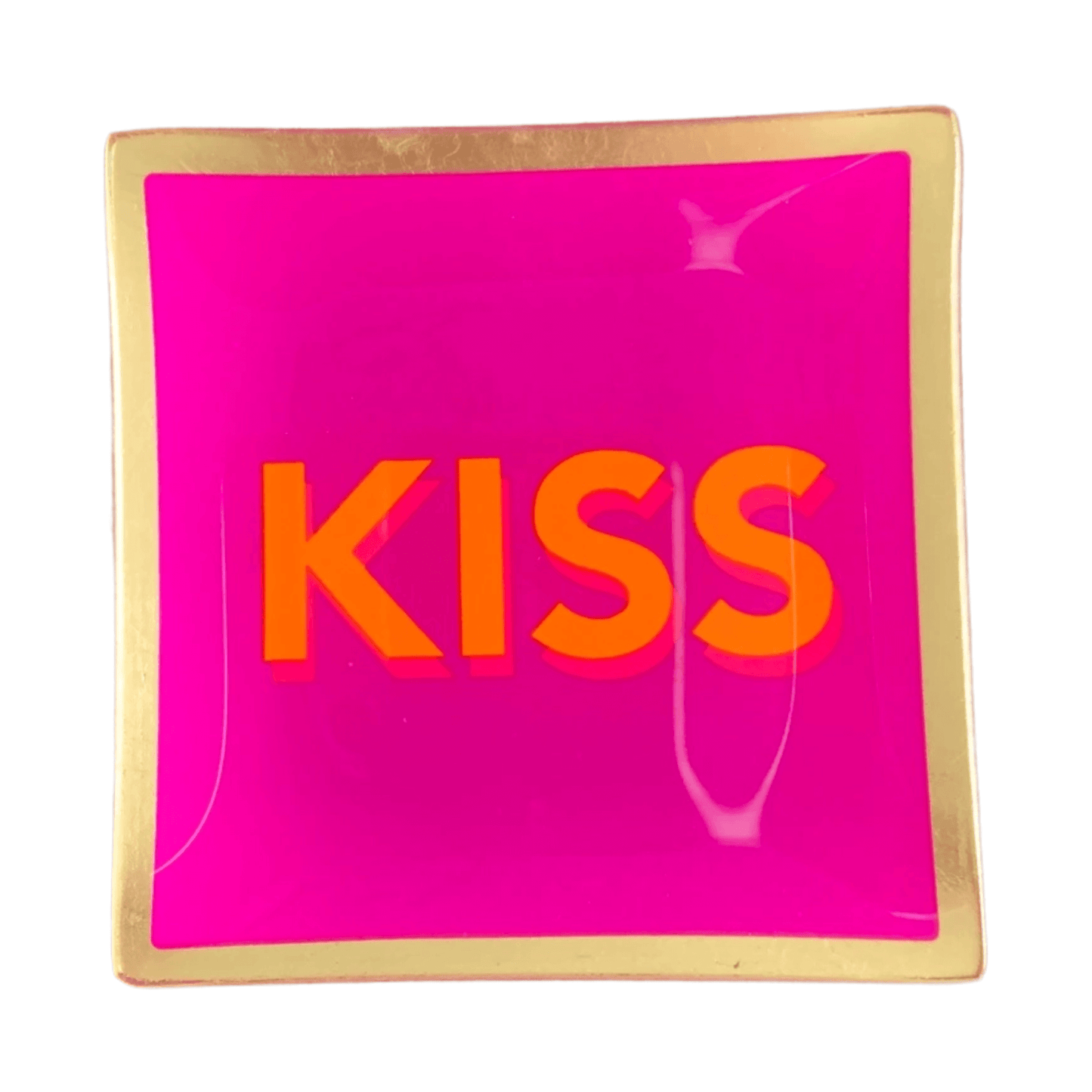 Love plate "Kiss" -maat S