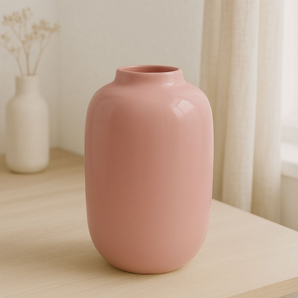 Glazen Vaas – pastel roze