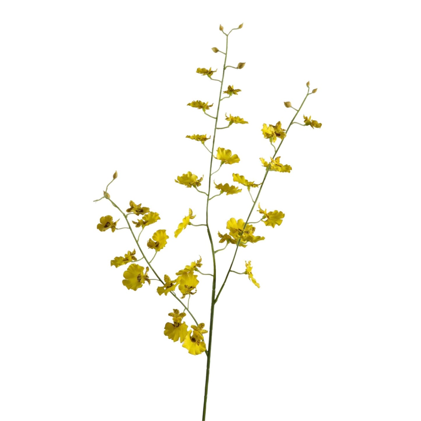 Zijden bloem Dancing Orchidee geel