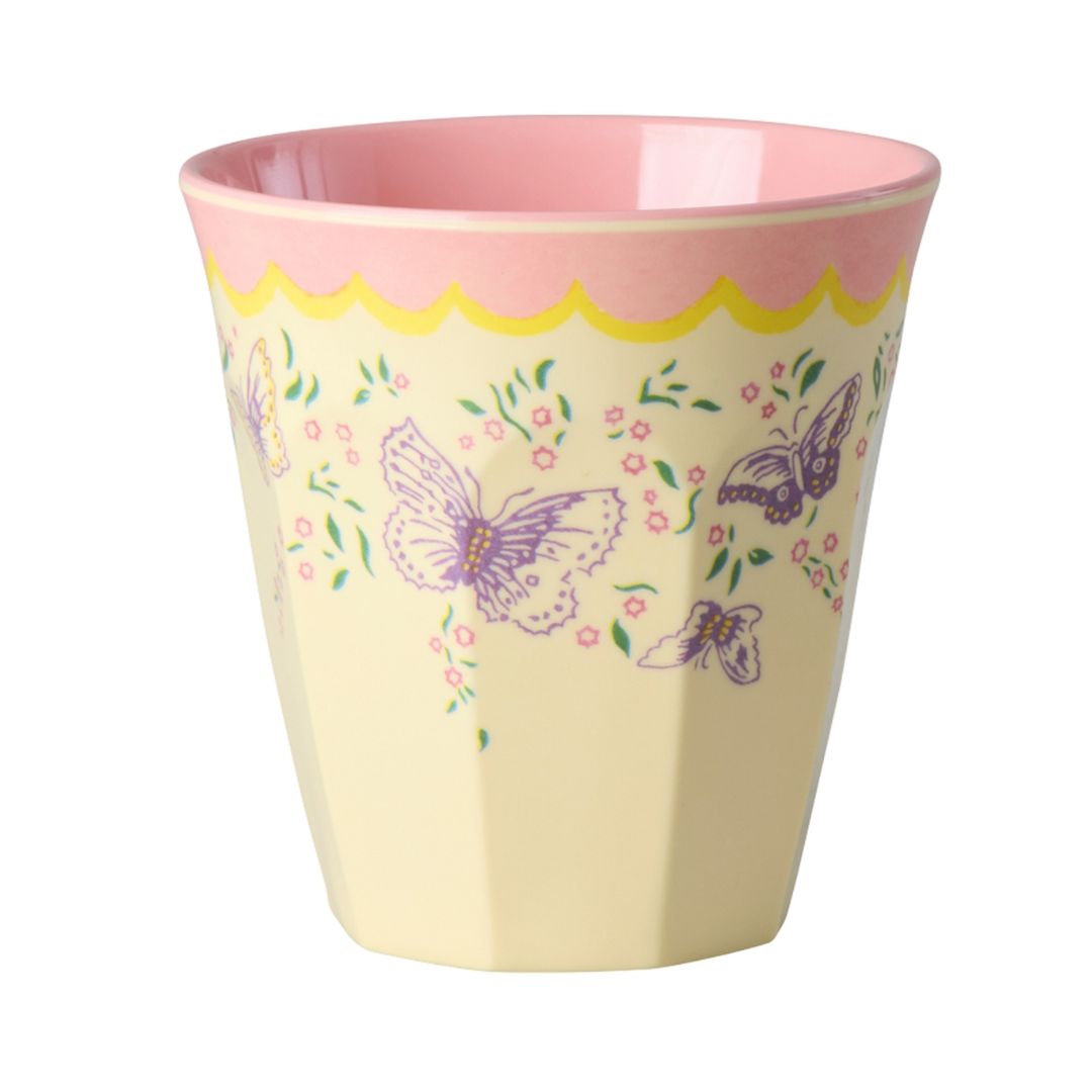 Melamine beker medium - Spread your wings- Rice