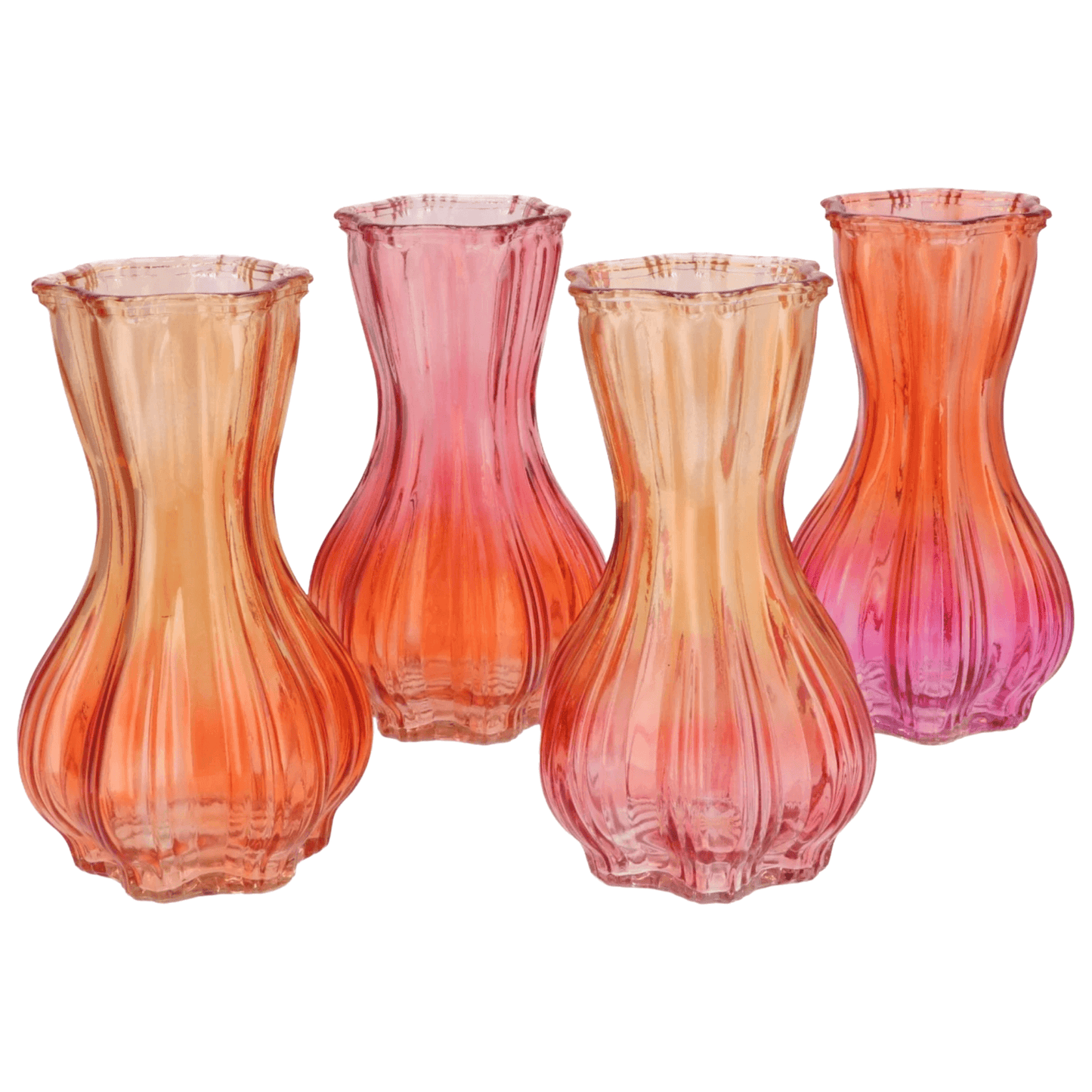 Glazen bicolor Vaas oranje