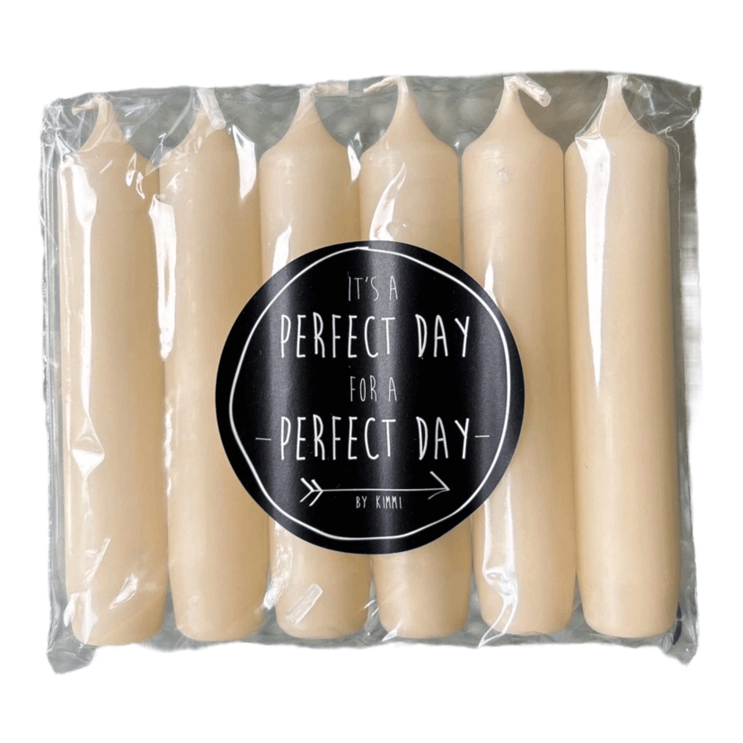 Kaarsen Rustik Lys banana per 6 verpakt