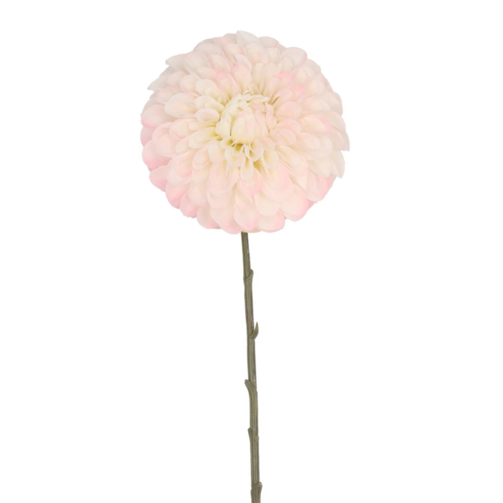 Kunstblume Dahlia Glühbirne - weiß/hellrosa
