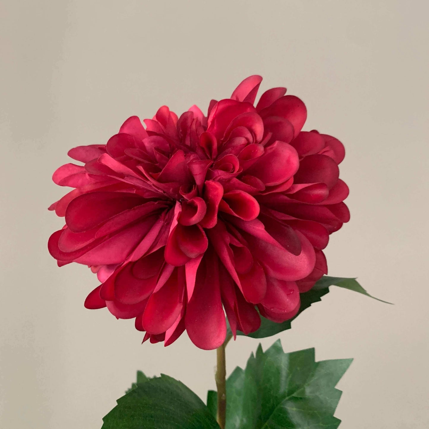 Zijden bloem Dahlia rood