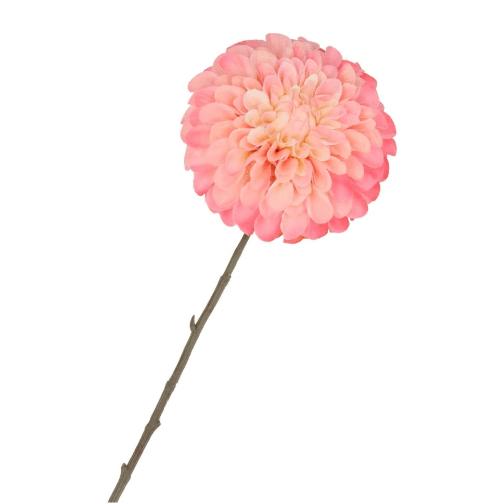 Kunstbloem Dahlia bol - licht roze