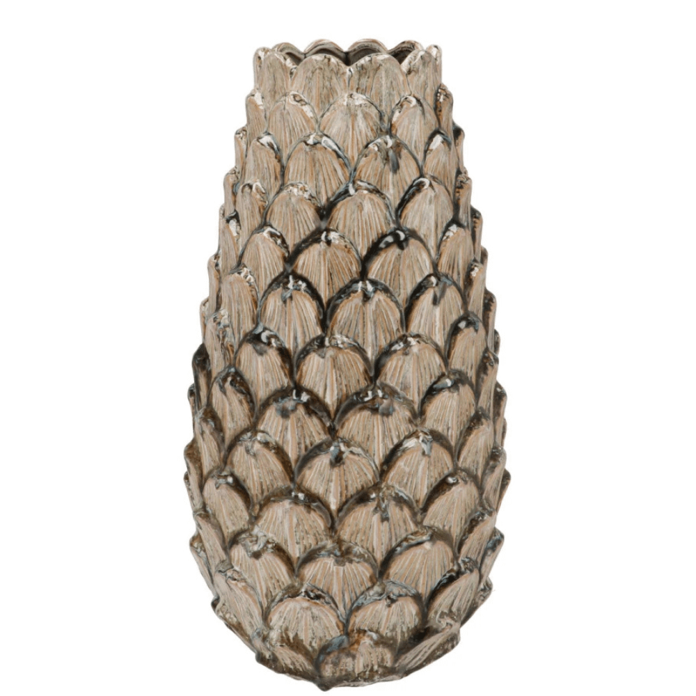 Dennenappel Vaas  – Keramiek - 60 cm Hoog