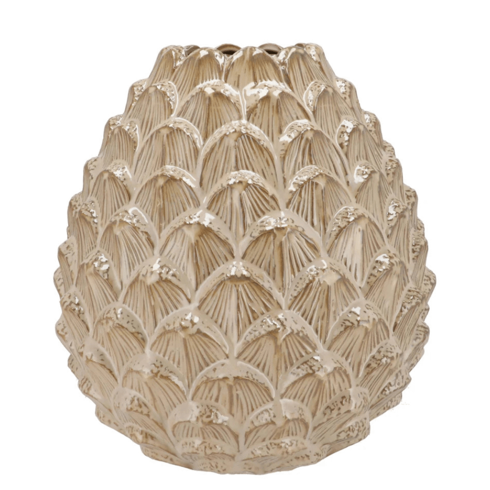 Dennenappel Vaas – Keramiek - 24cm Hoog