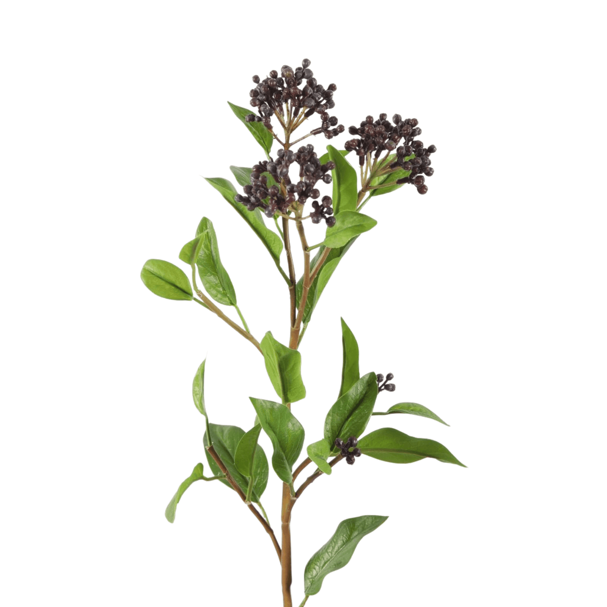 Elderberry kunsttak met besjes - 58 cm