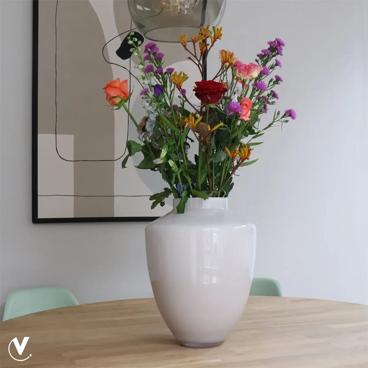 Glazen Vaas – Ivoor