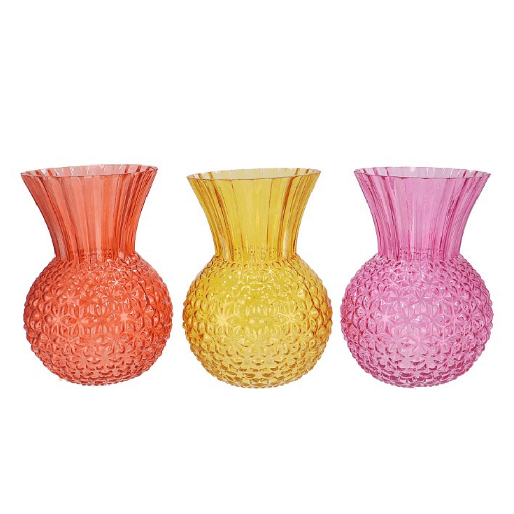 Glazen Vaas Dutch Roze - in 2 maten