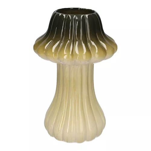 Paddenstoel Vaas Groen - XL - 28,5cm hoog