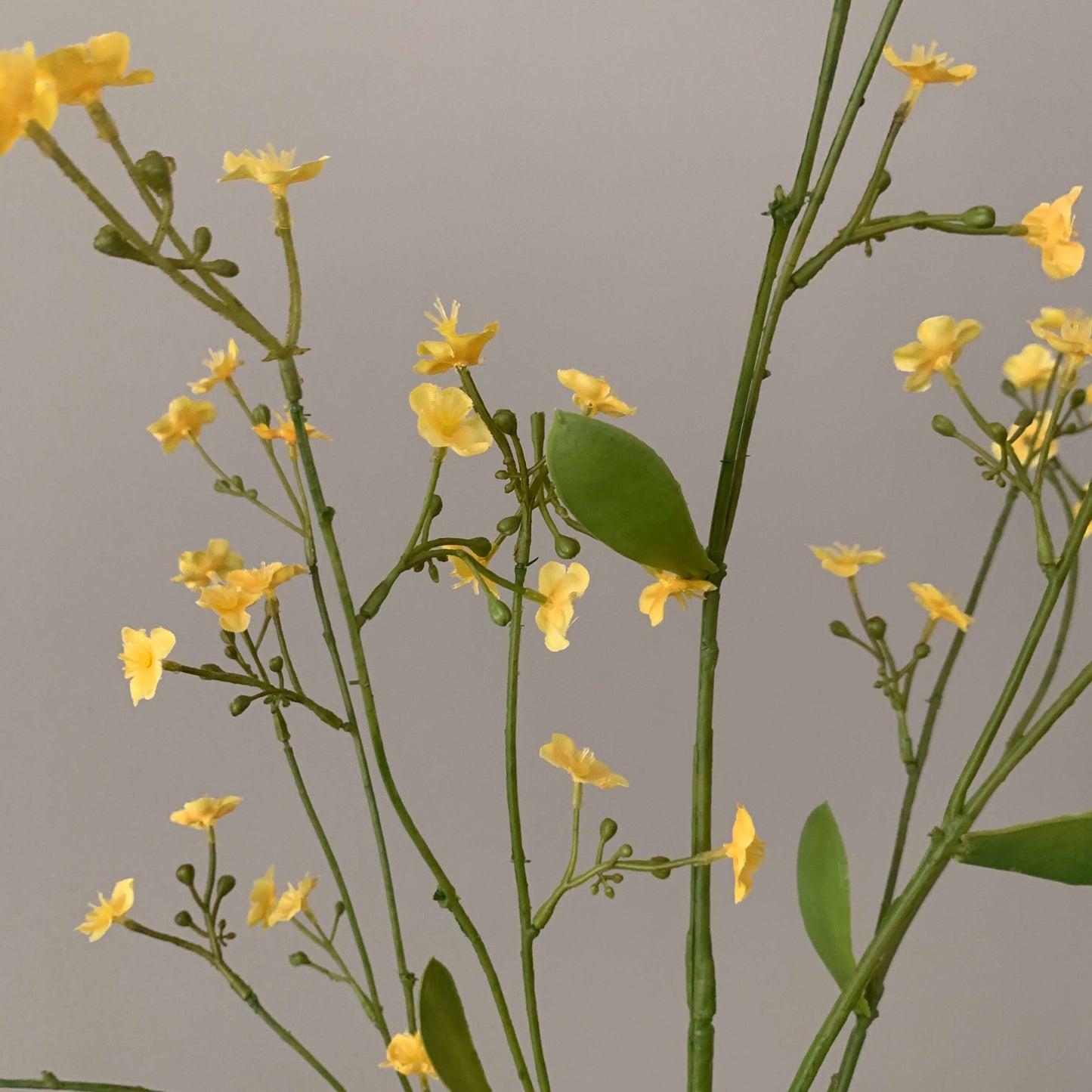 Kunsttak Gypsophila geel 113cm hoog