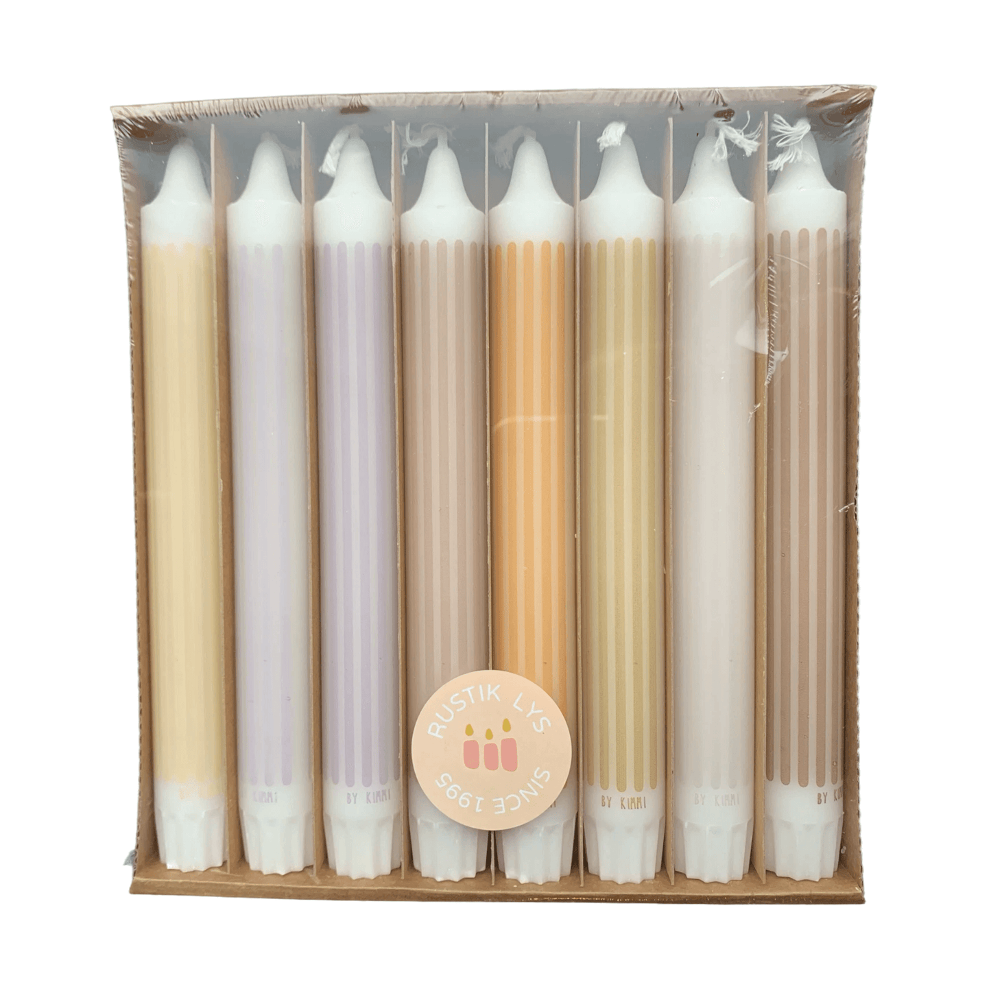 Kaarsen Strips 8 stuks - Rustik lys