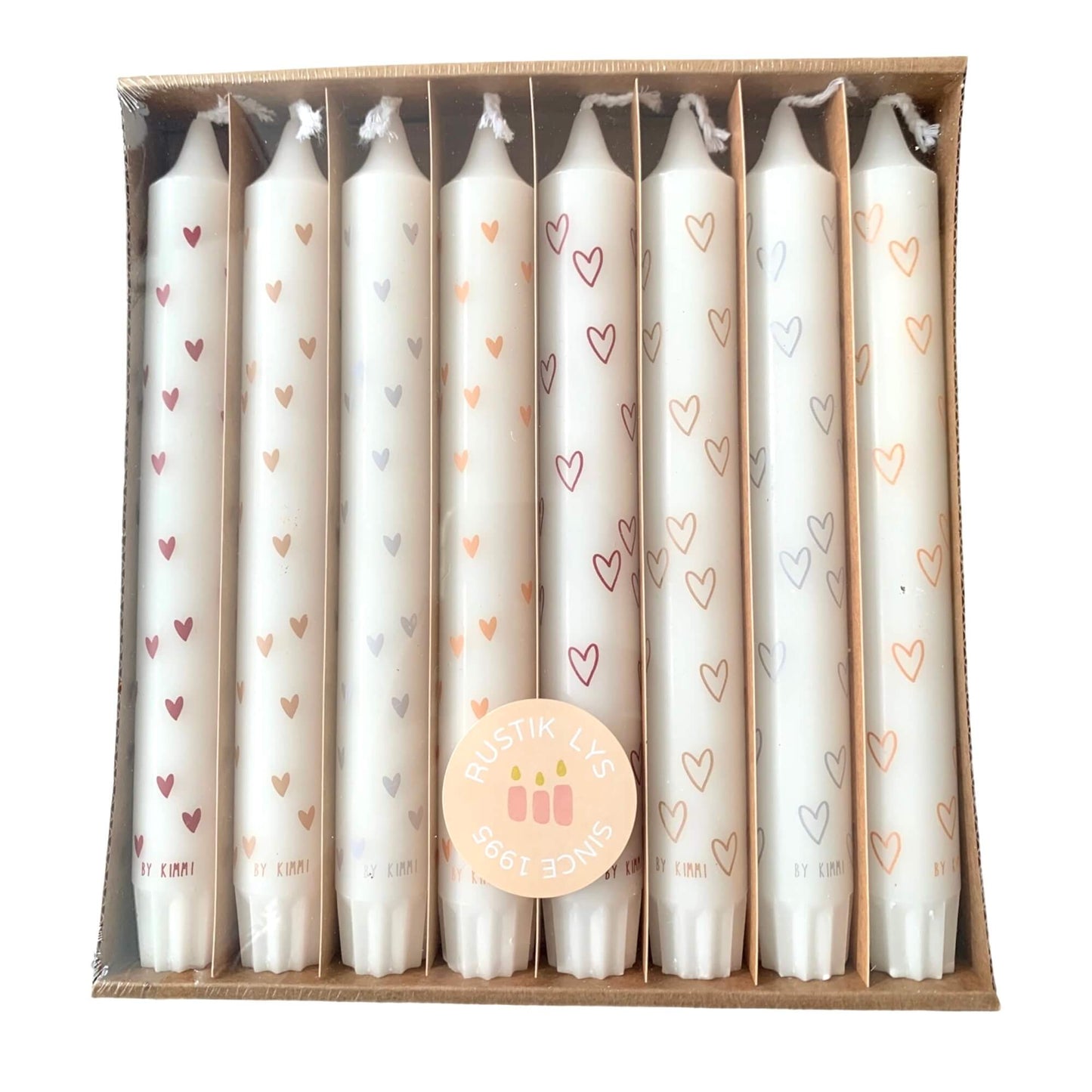 Kaarsen LOVE 8 stuks - Rustik lys