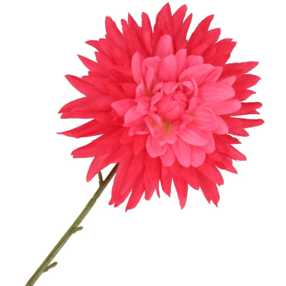 Kunstbloem Dahlia in rood/roze