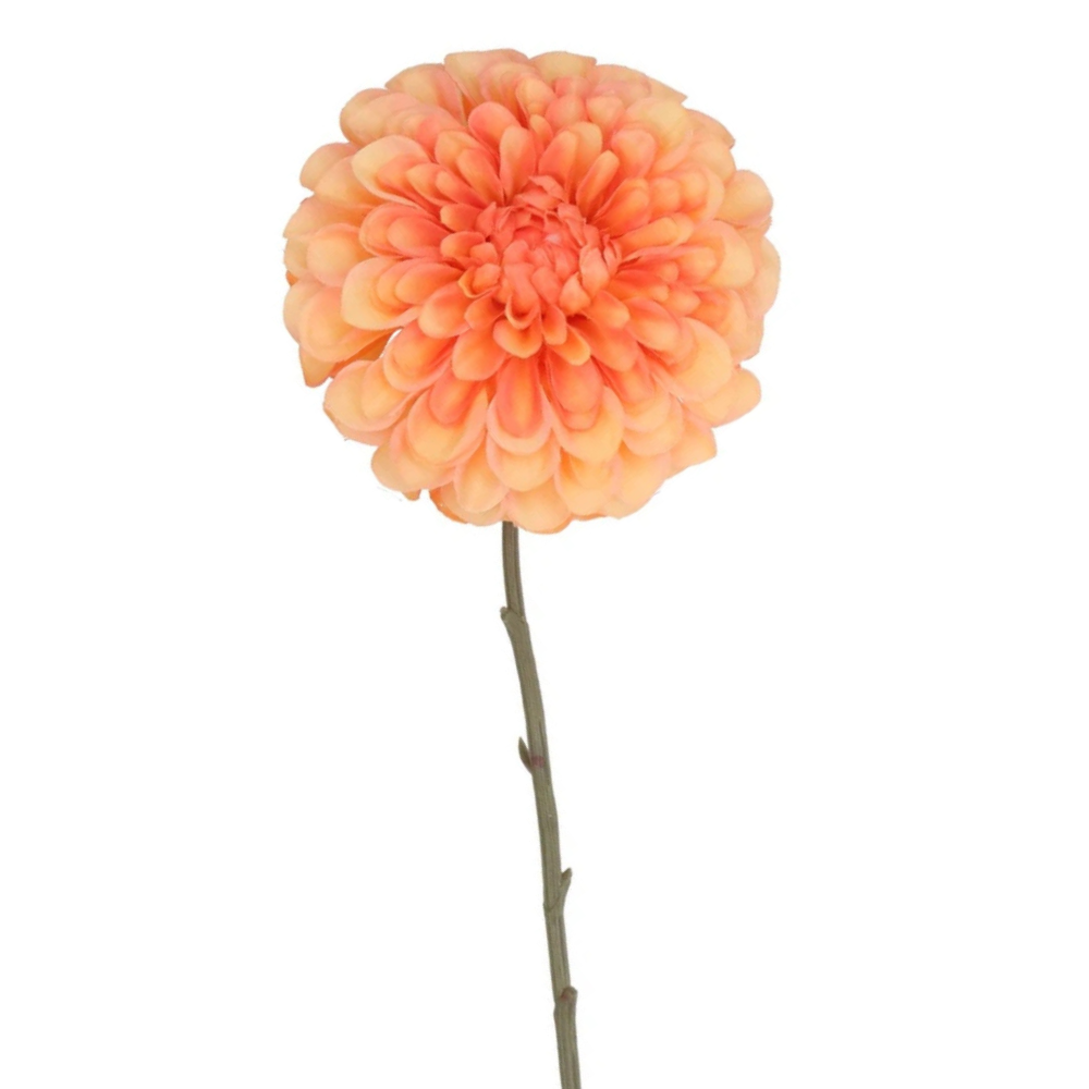 Kunstbloem Dahlia bol - oranje