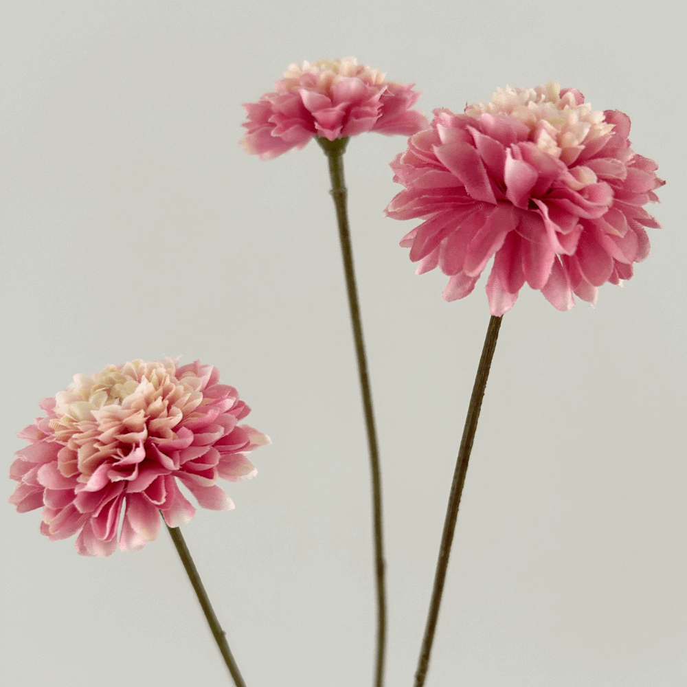 Mini Dahlia kunstbloem - oudroze - Silka -– 65cm