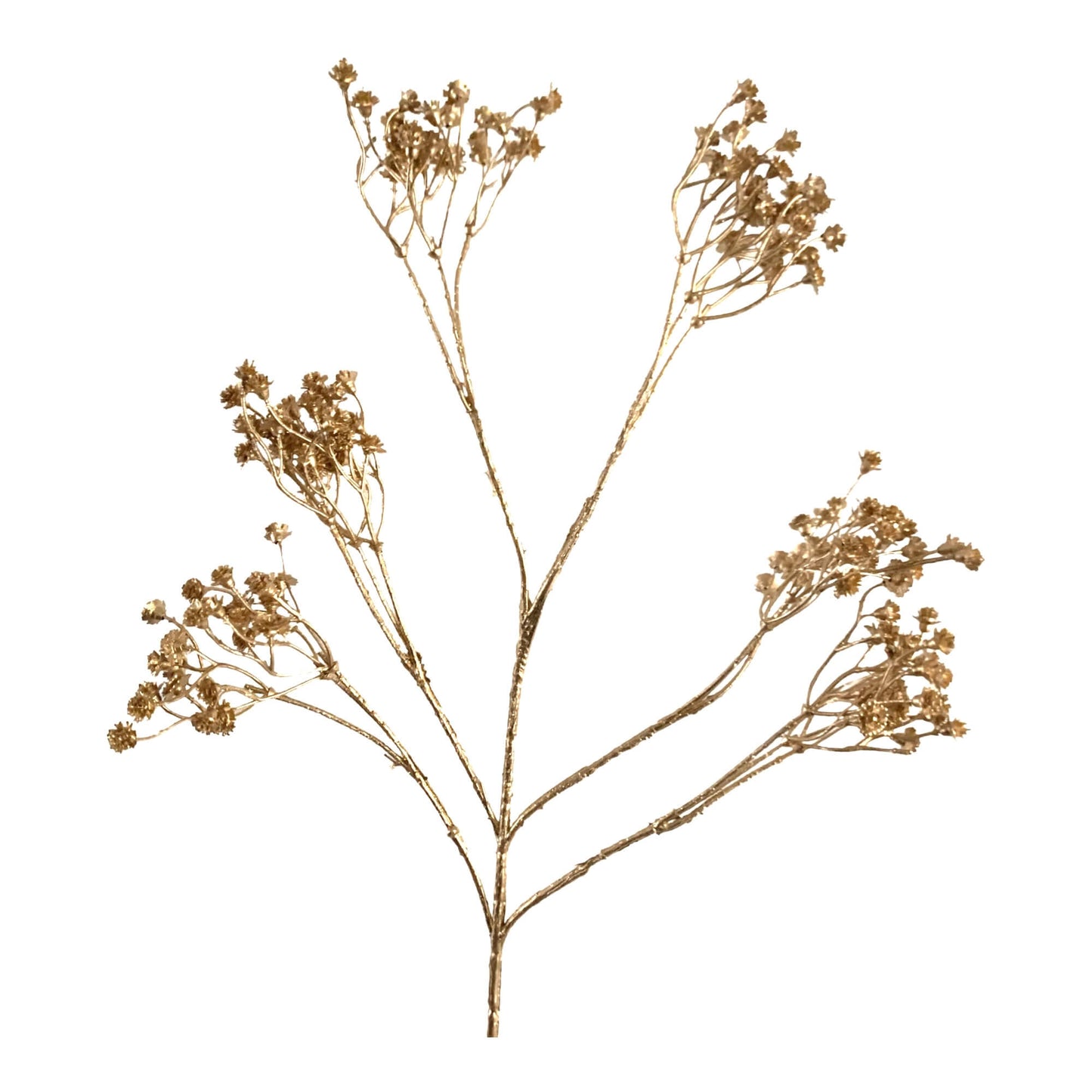 kunst bloem Gypsophilia goud