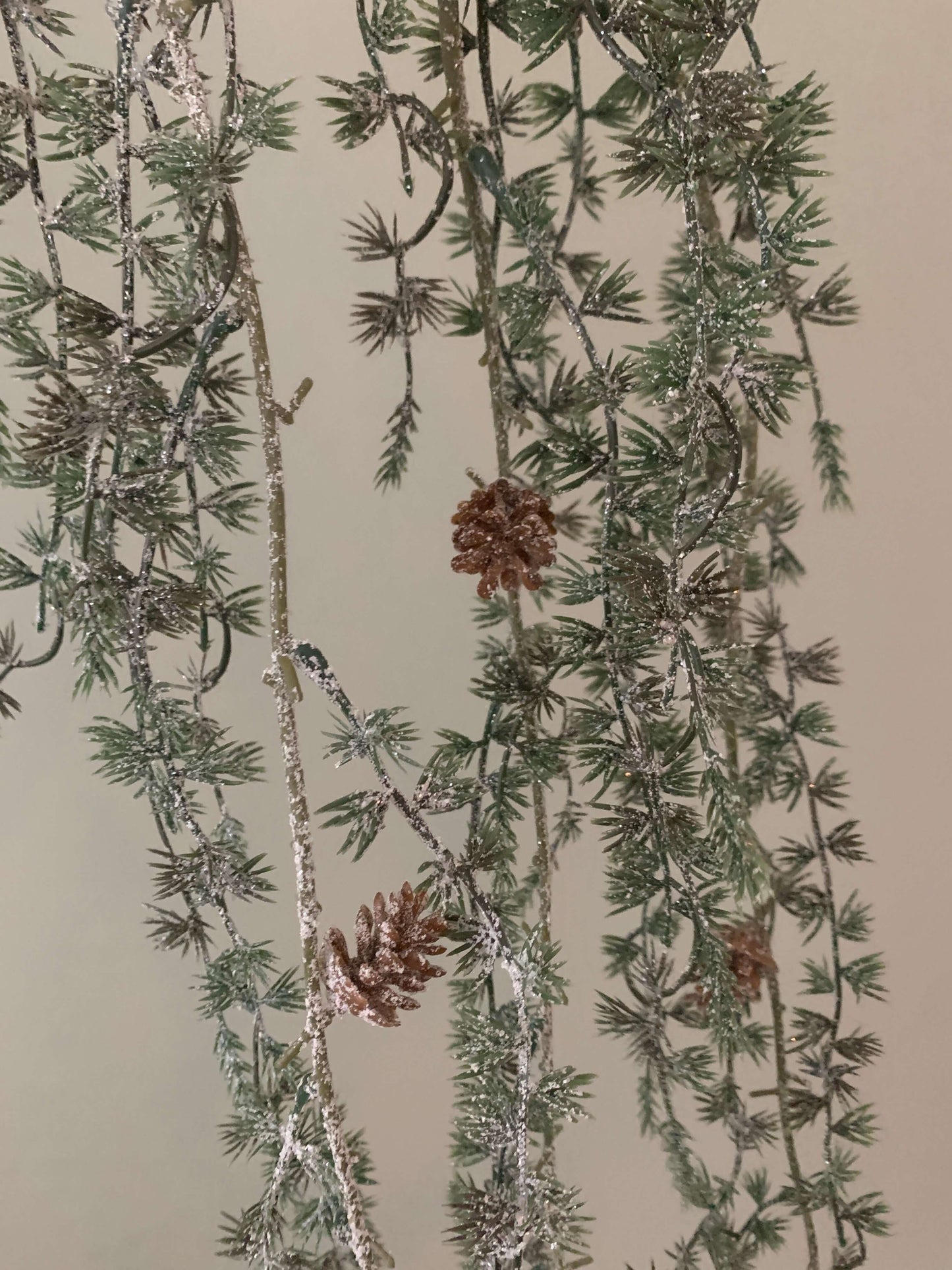 Kunsttak Pine Spray met glitter