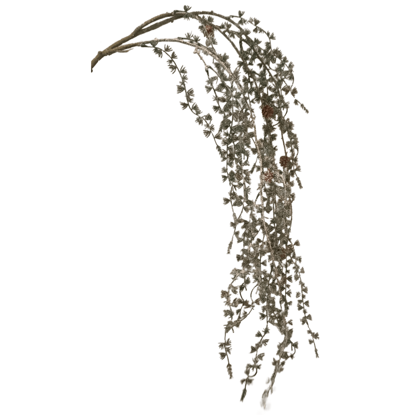 Kunsttak Pine Spray met glitter