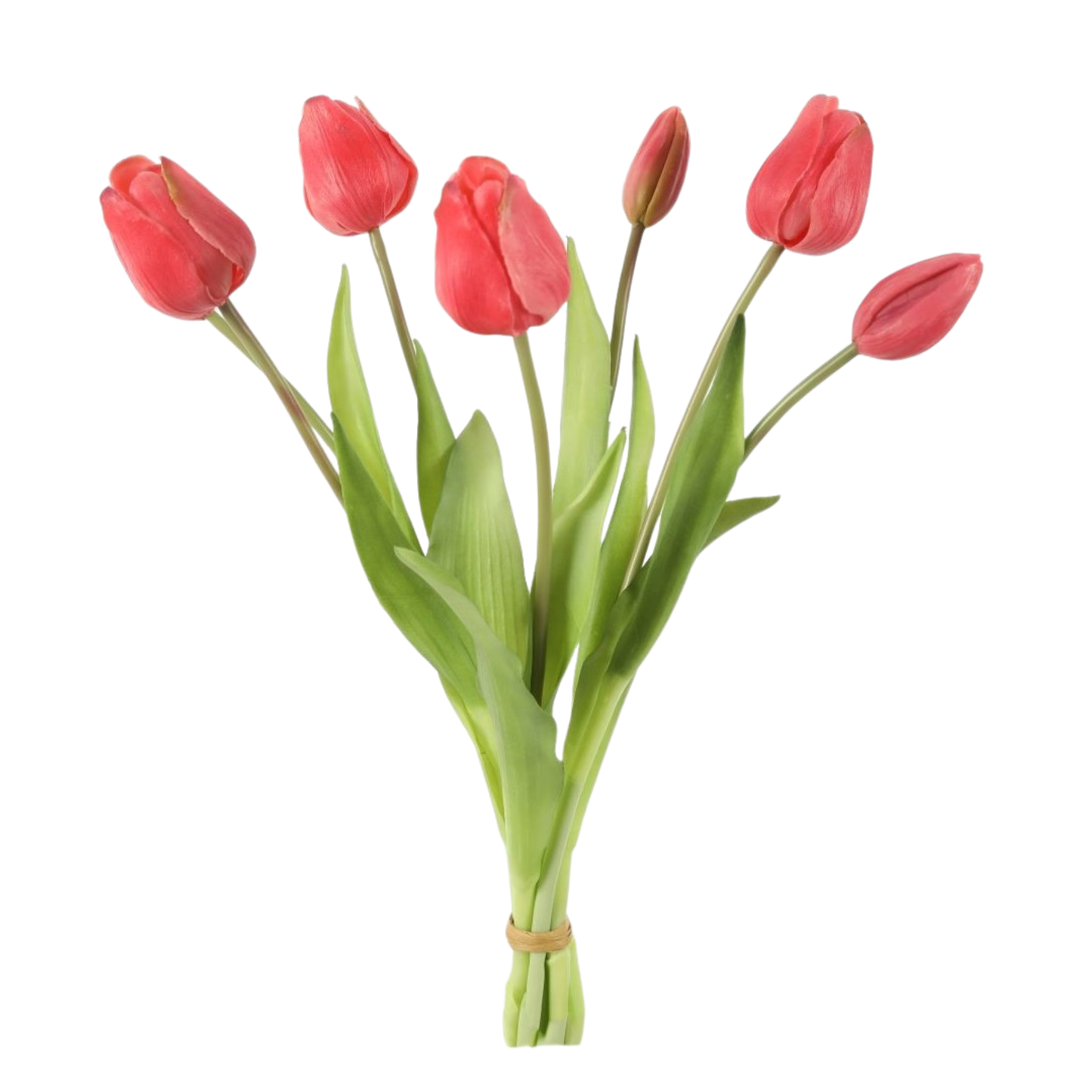 Kunsttulpen boeket - Real Touch - Rood -7 tulpen