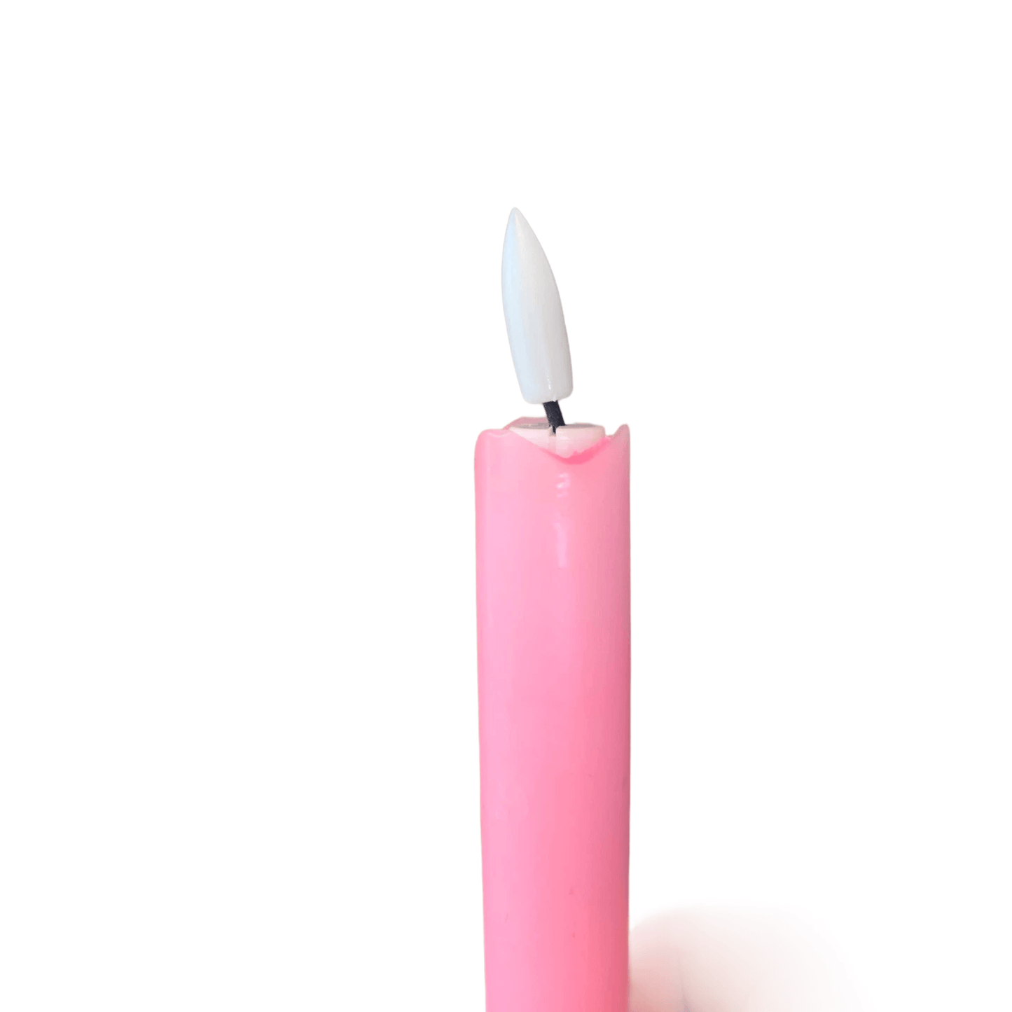 ledkaars roze inclusief batterijen