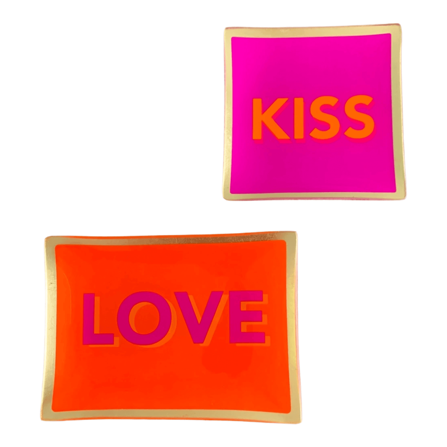 Love plate "Kiss" -maat S