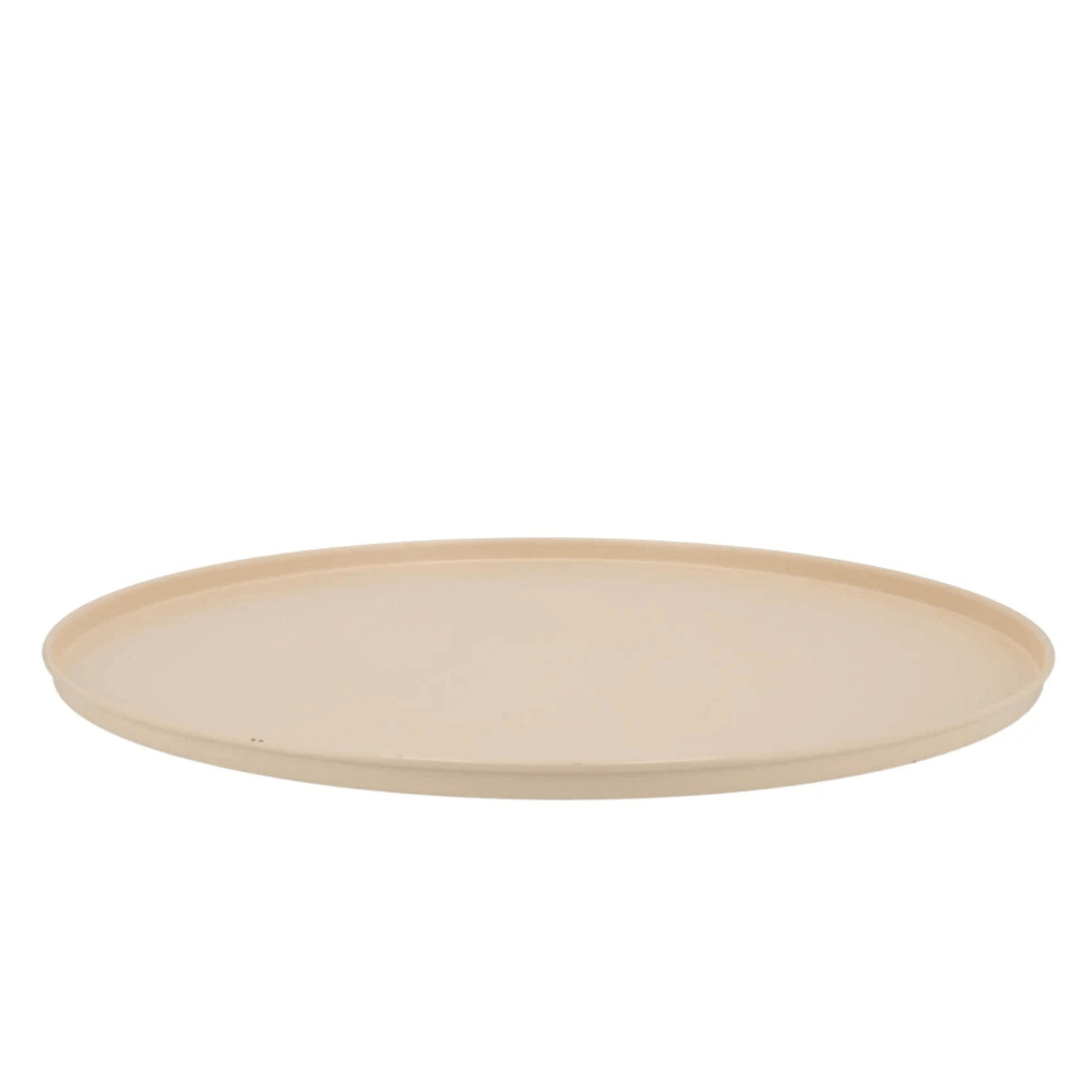 Metalen Plateau in Crème – Ø36 cm