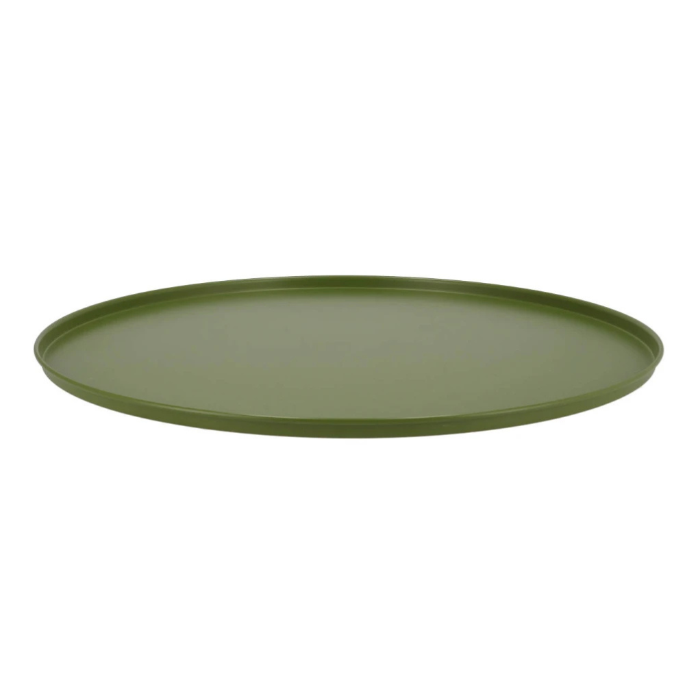 Metalen Plateau in olijf groen – Ø 37 cm