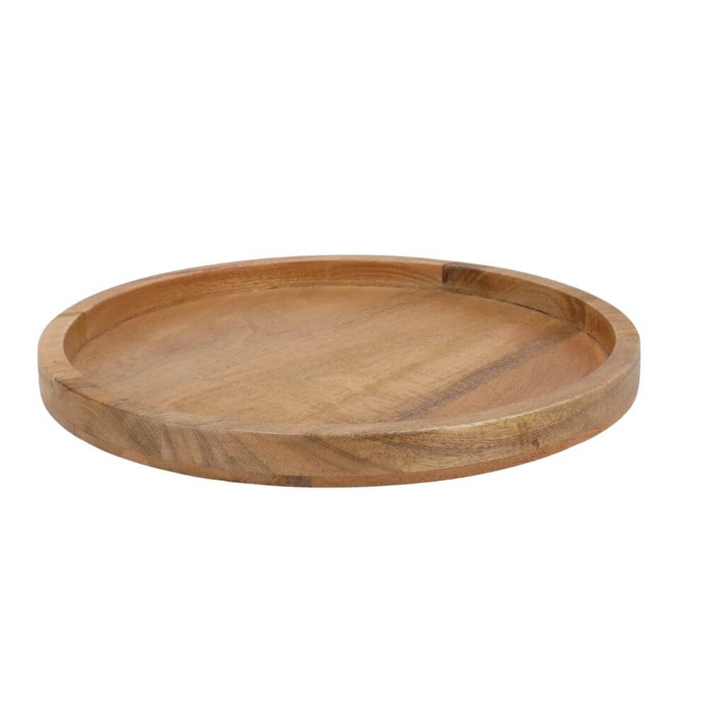 Mangohouten Plateau – Rond Ø35cm