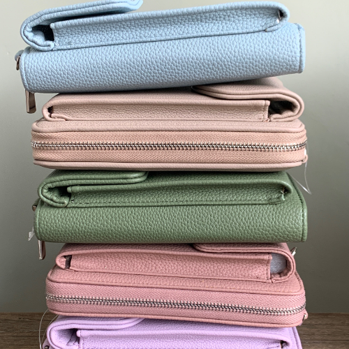 Portomonnee tasje beschermd met RFID-technologie groen