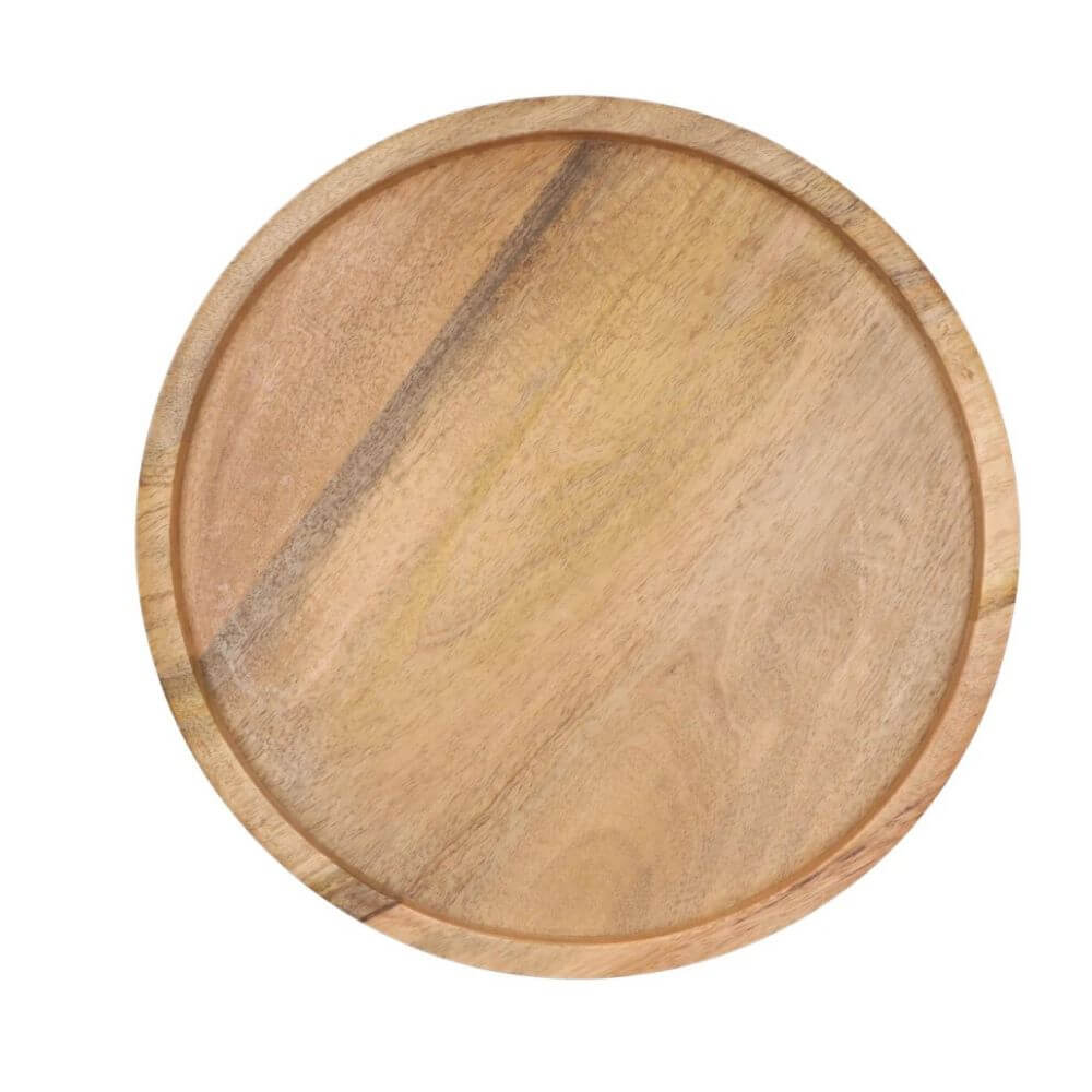 Mangohouten Plateau – Rond Ø35cm