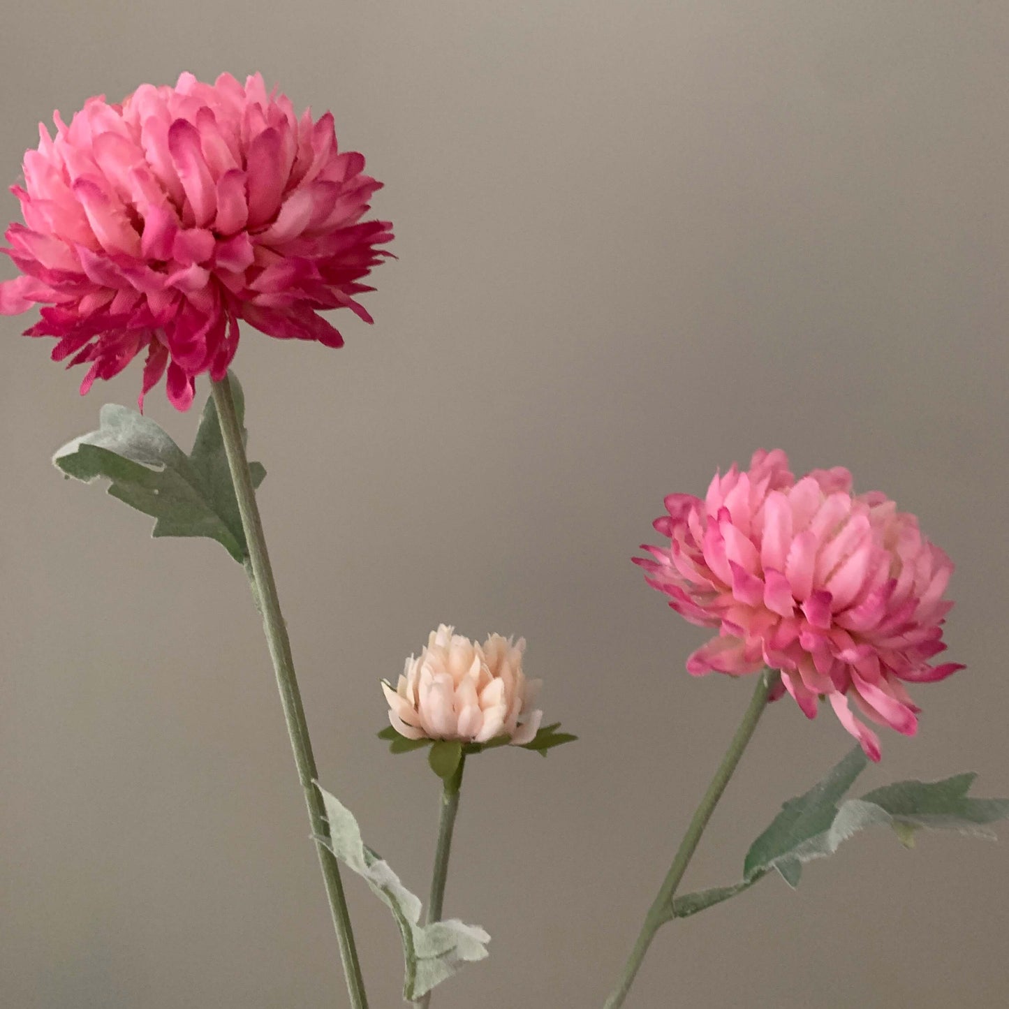 Zijden bloem mini mum spray roze