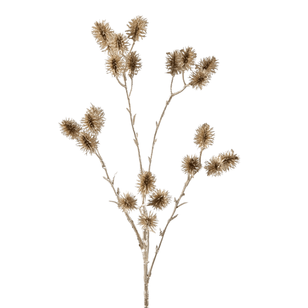 Kunsttak Teasel Spray – goud/koper – 64 cm