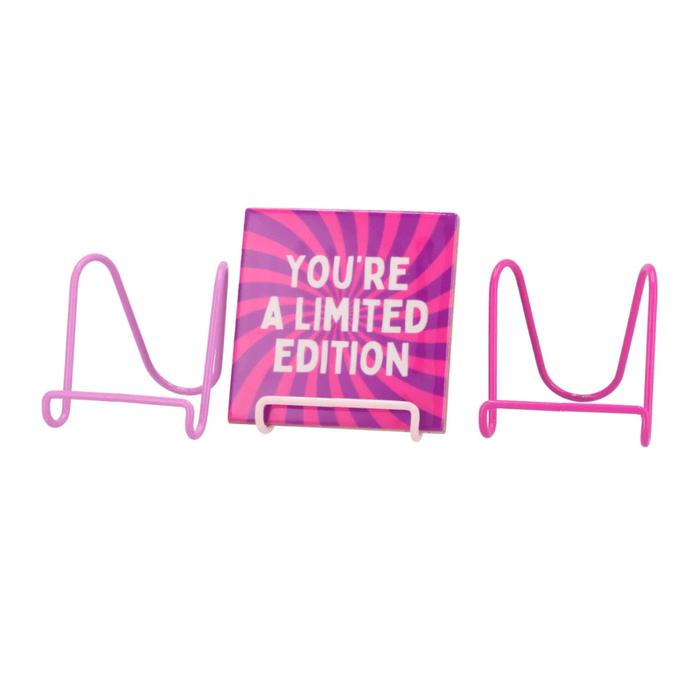 Metalen Tegelstandaard roze