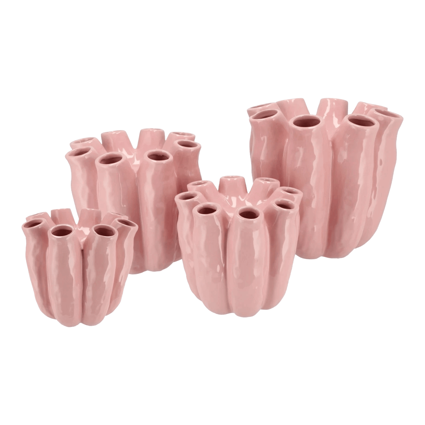 Tube vaas roze in 2 maten