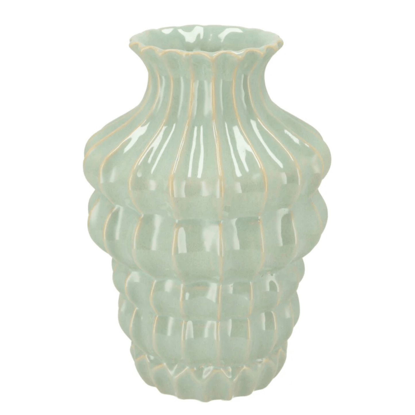 Geglazuurde vaas in Pistache – 28cm